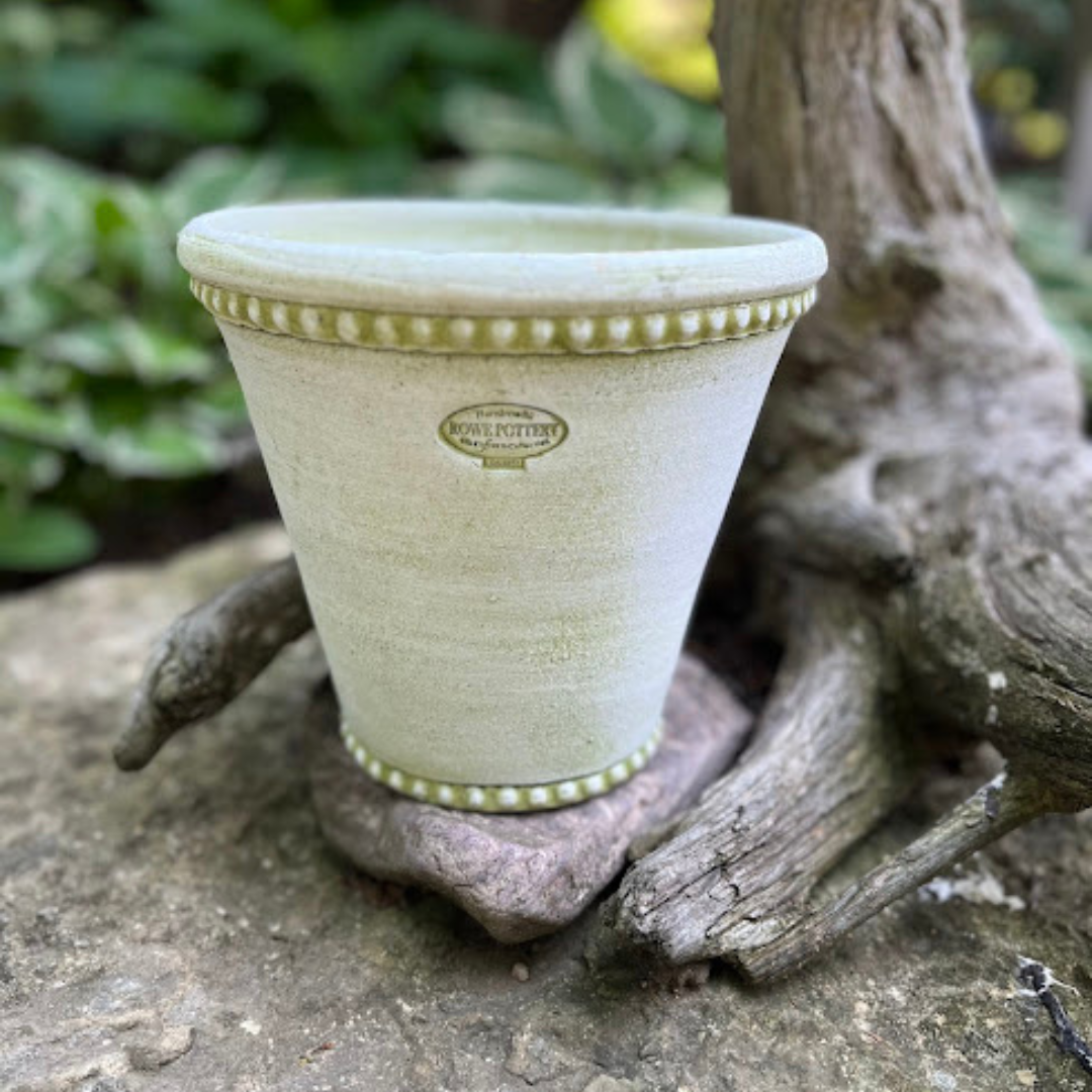 long pots for plants Beaded Long Tom Garden Pot #2 (4 Colors) – Rowe Pottery
