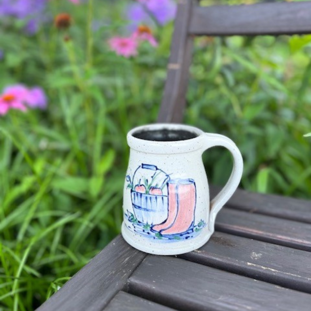Classic Mug- Garden Boots – Rowe Pottery