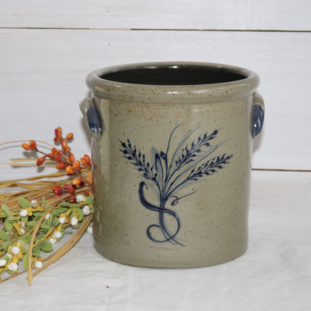 1 Gallon Crock - Wheat – Rowe Pottery