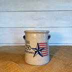 2 Gallon Crock- 250th Anniversary Star Pattern