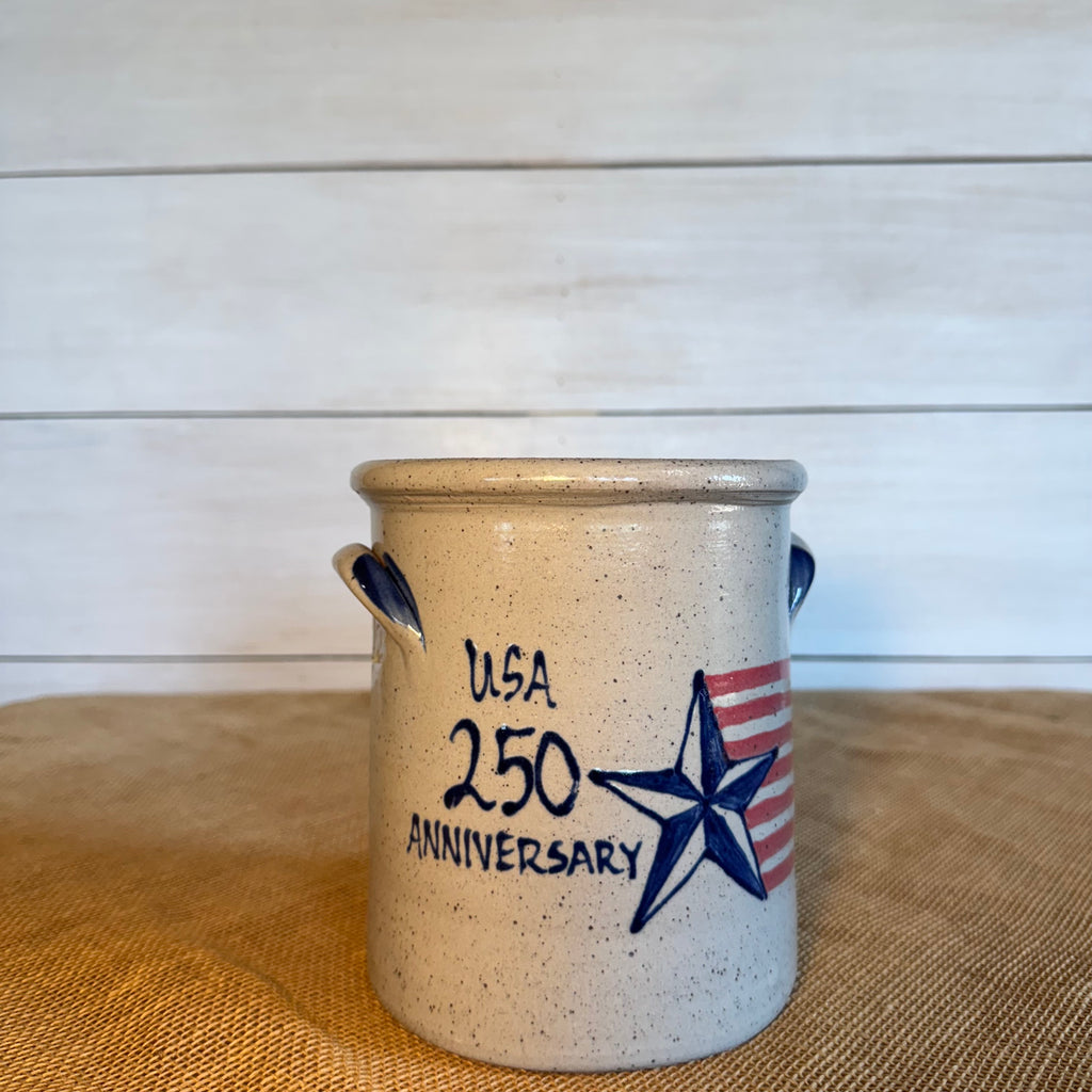 2 Gallon Crock- 250th Anniversary Star Pattern