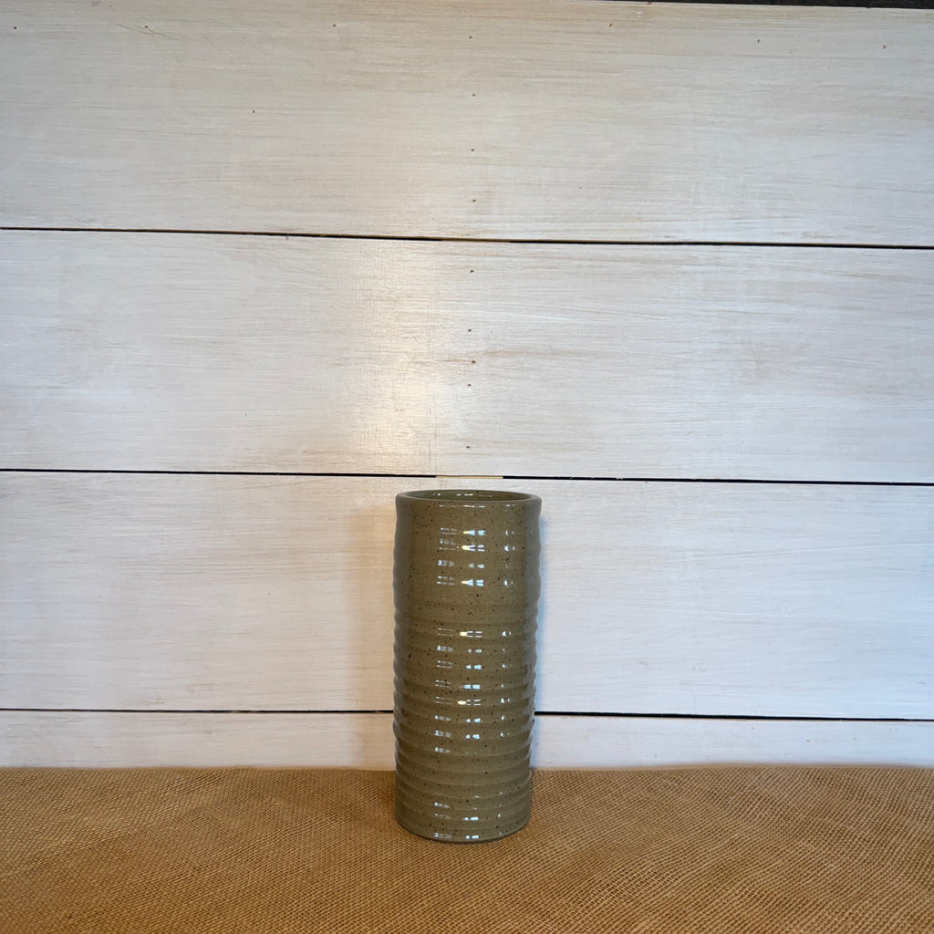 Ridges 9" Vase - Mocha