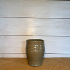 Ridges Utensil Jar- Mocha