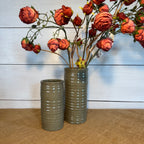 Ridges 9" Vase - Mocha