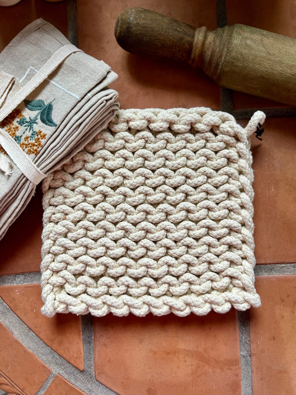 Cotton crocheted Pot Holder