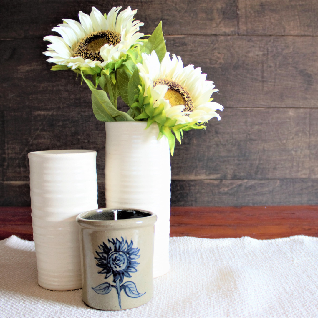 Candle Crock- Sunflower