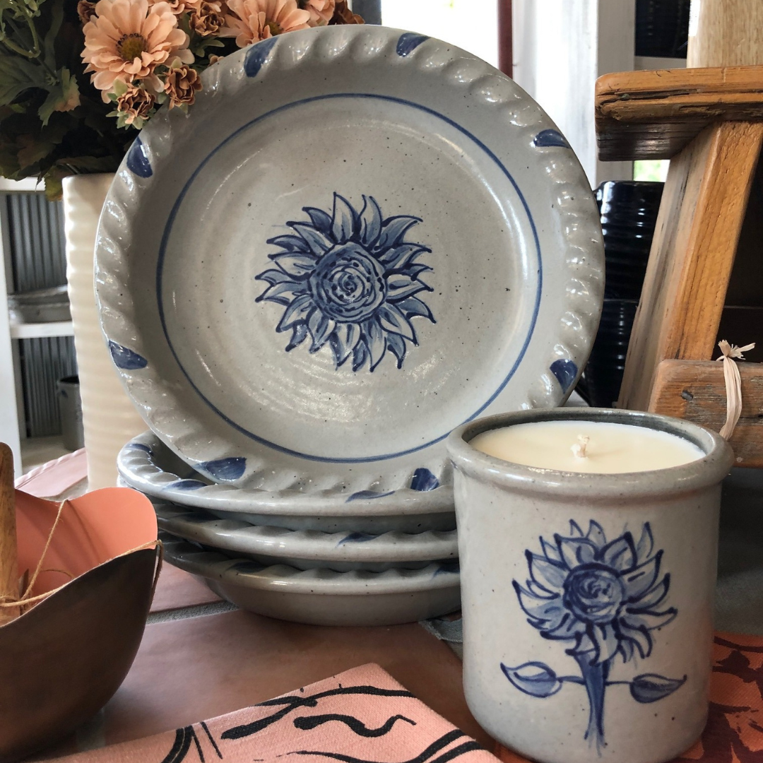 Candle Crock- Sunflower