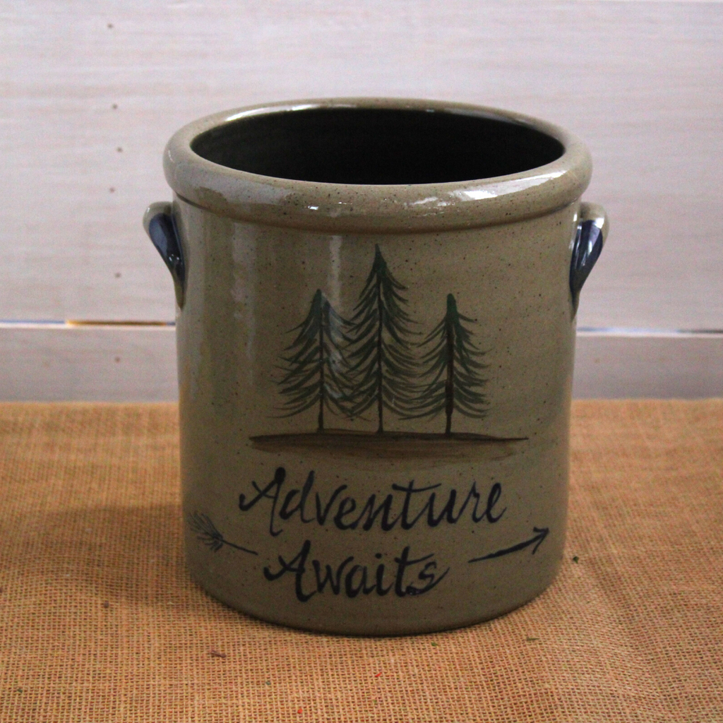 2 Gallon Crock- Adventure Awaits