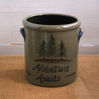 2 Gallon Crock- Adventure Awaits