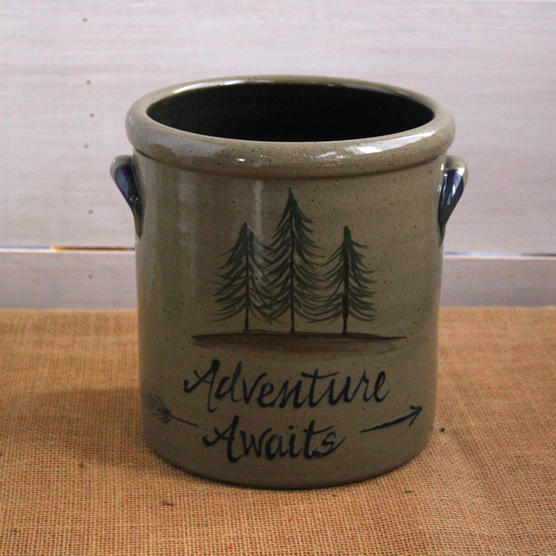 2 Gallon Crock- Adventure Awaits