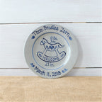 9" Birth Plate- Personalized (Choose A Pattern)