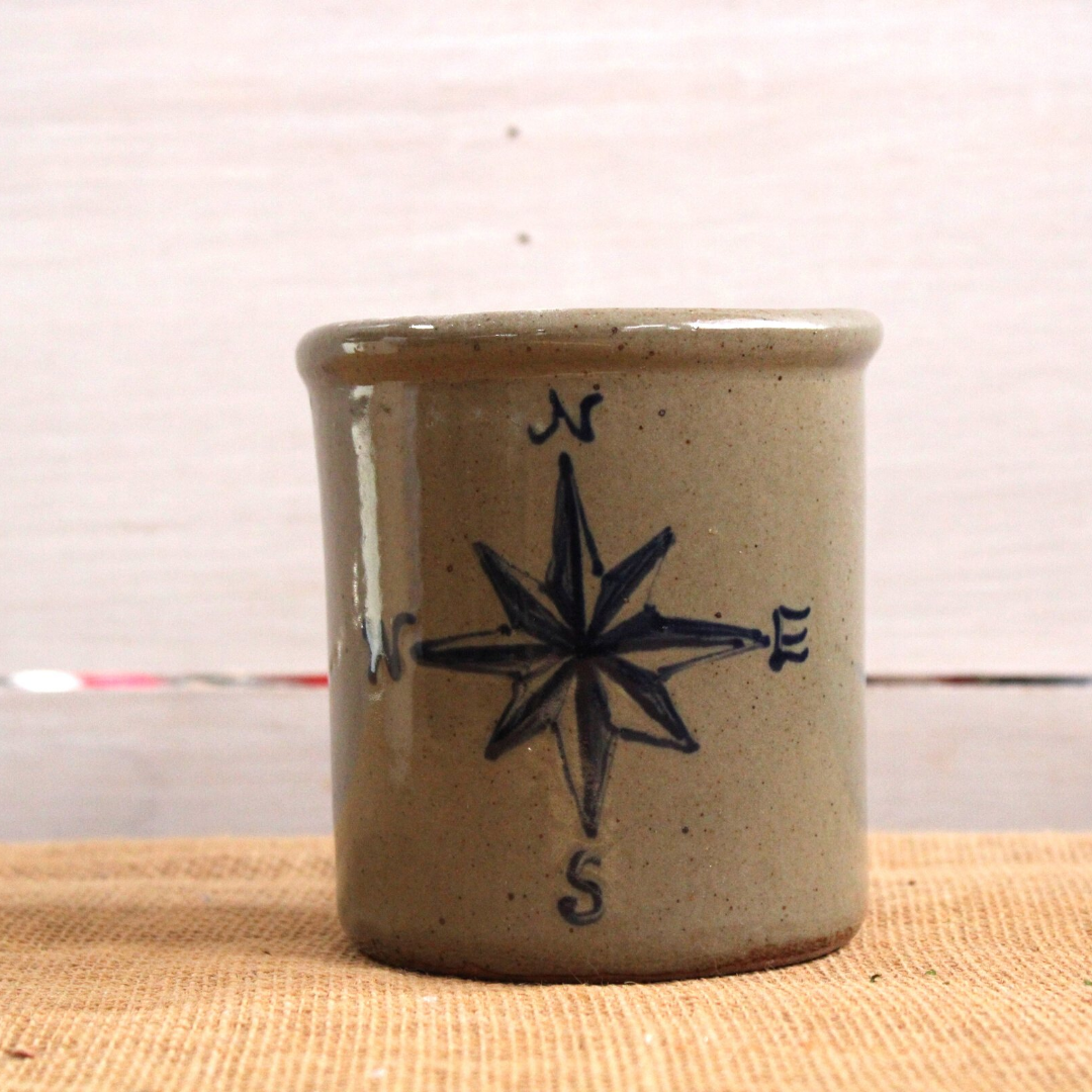 Candle Crock- Compass – Rowe Pottery