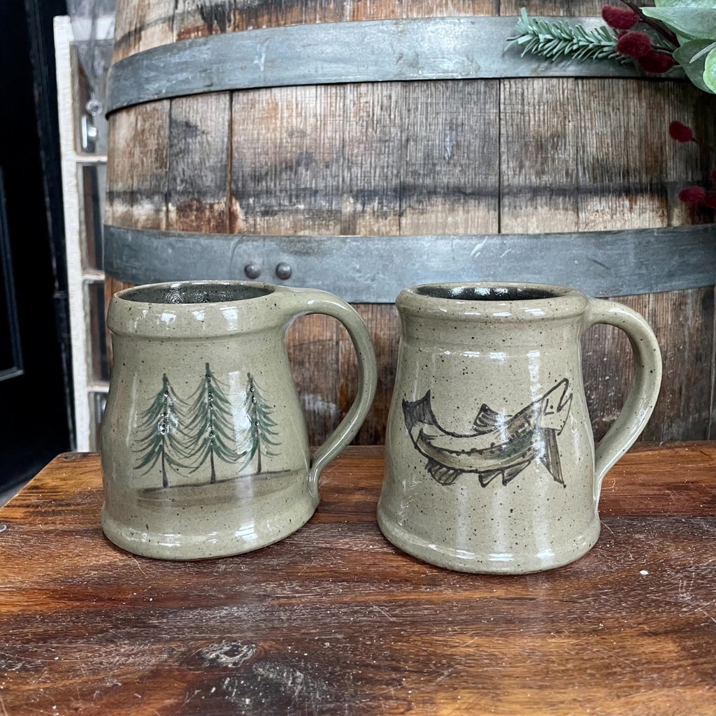 Classic Mug: Northwoods Pine Tree or Fish