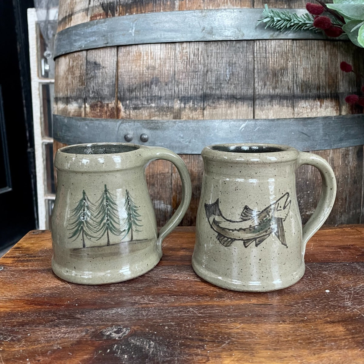Classic Mug: Northwoods Pine Tree or Fish