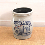 Utensil Jar- Happy  Camper