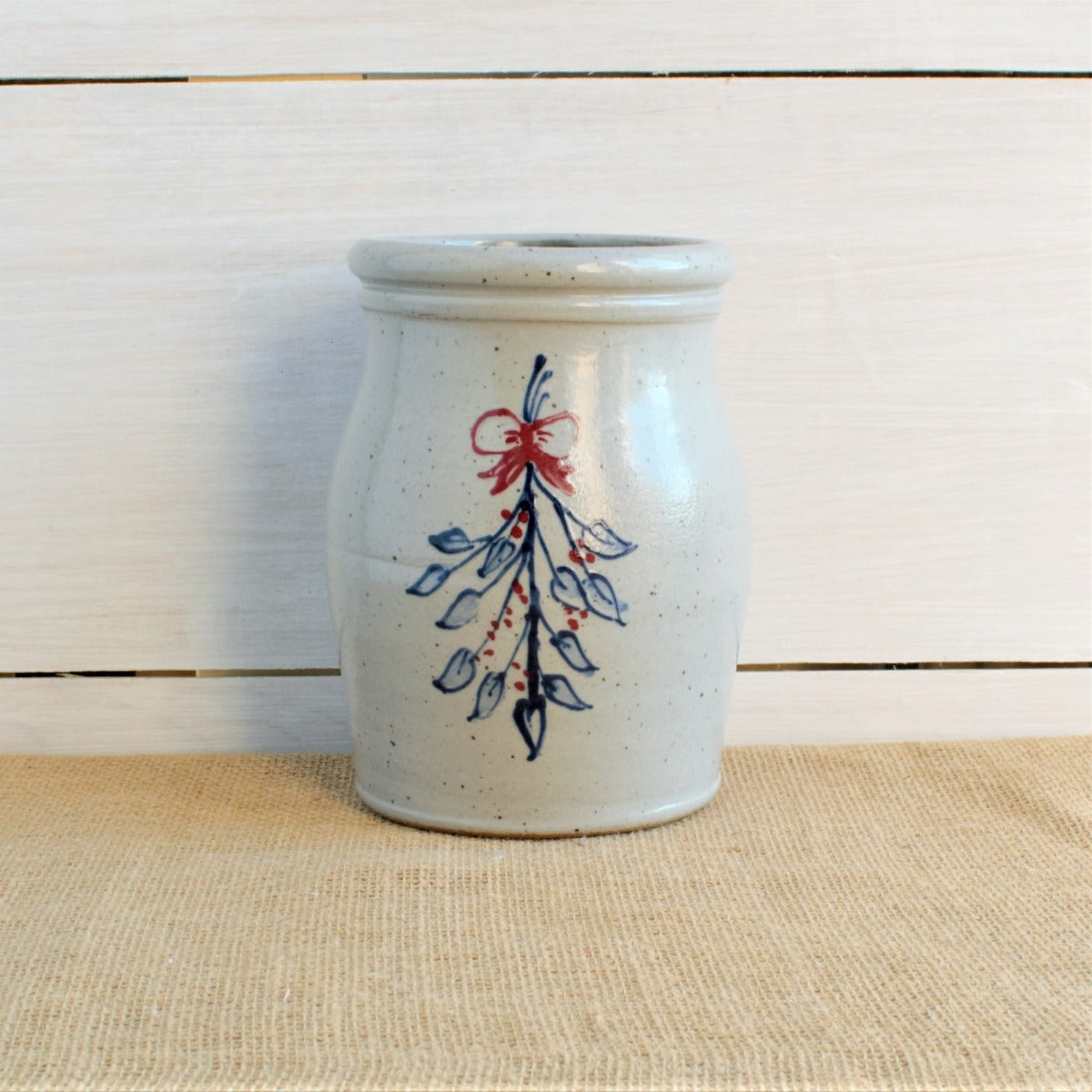 Holiday Utensil Jar - Personalized (4 Holiday Patterns)