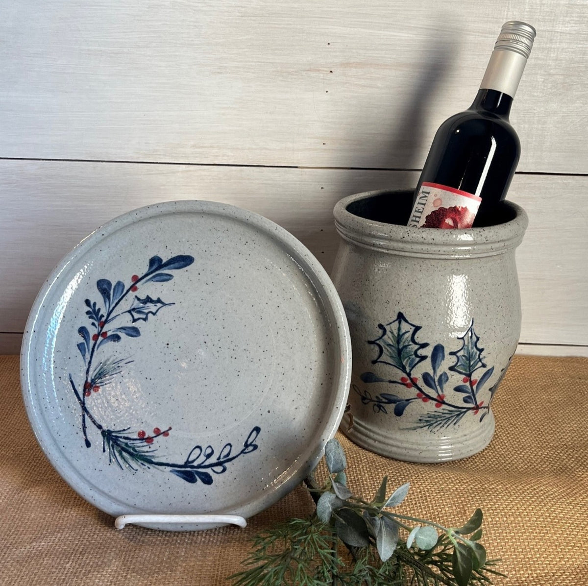 Large Utensil Jar- Holly Pine