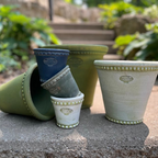 Beaded Long Tom Garden Pot #10 (4 Colors)