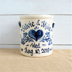 1 Gallon Crock Modern Stoneware - Personalized (Choose Your Pattern)