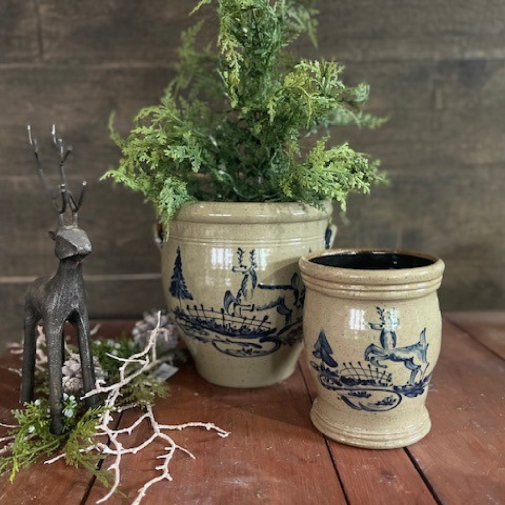 50th Anniversary 2 Gallon Ovoid Crock- Norton Deer