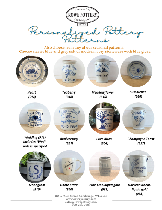 Wedding – Rowe Pottery