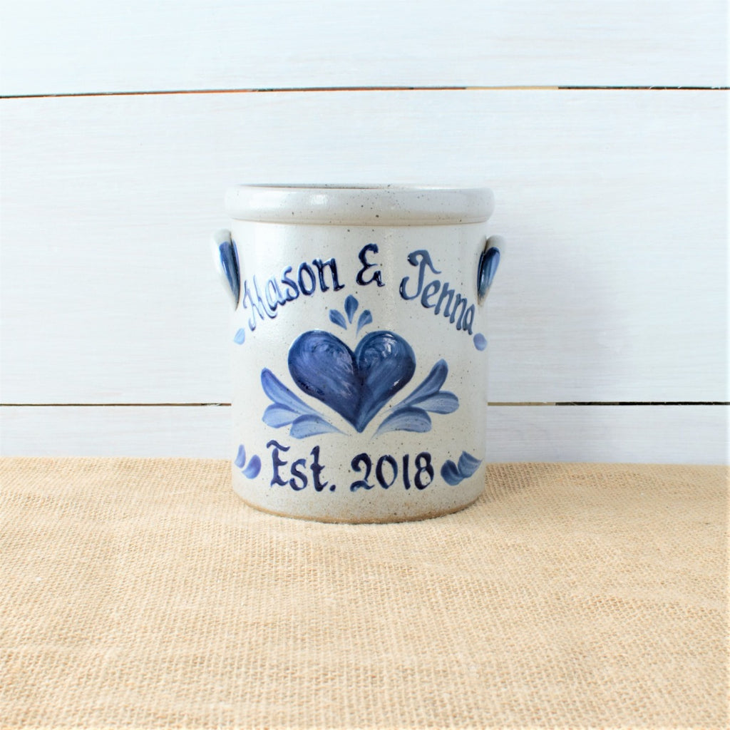 1/2 Gallon Crock- Personalized (Choose A Pattern)