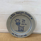 11" Birth Plate- Personalized (Choose A Pattern)