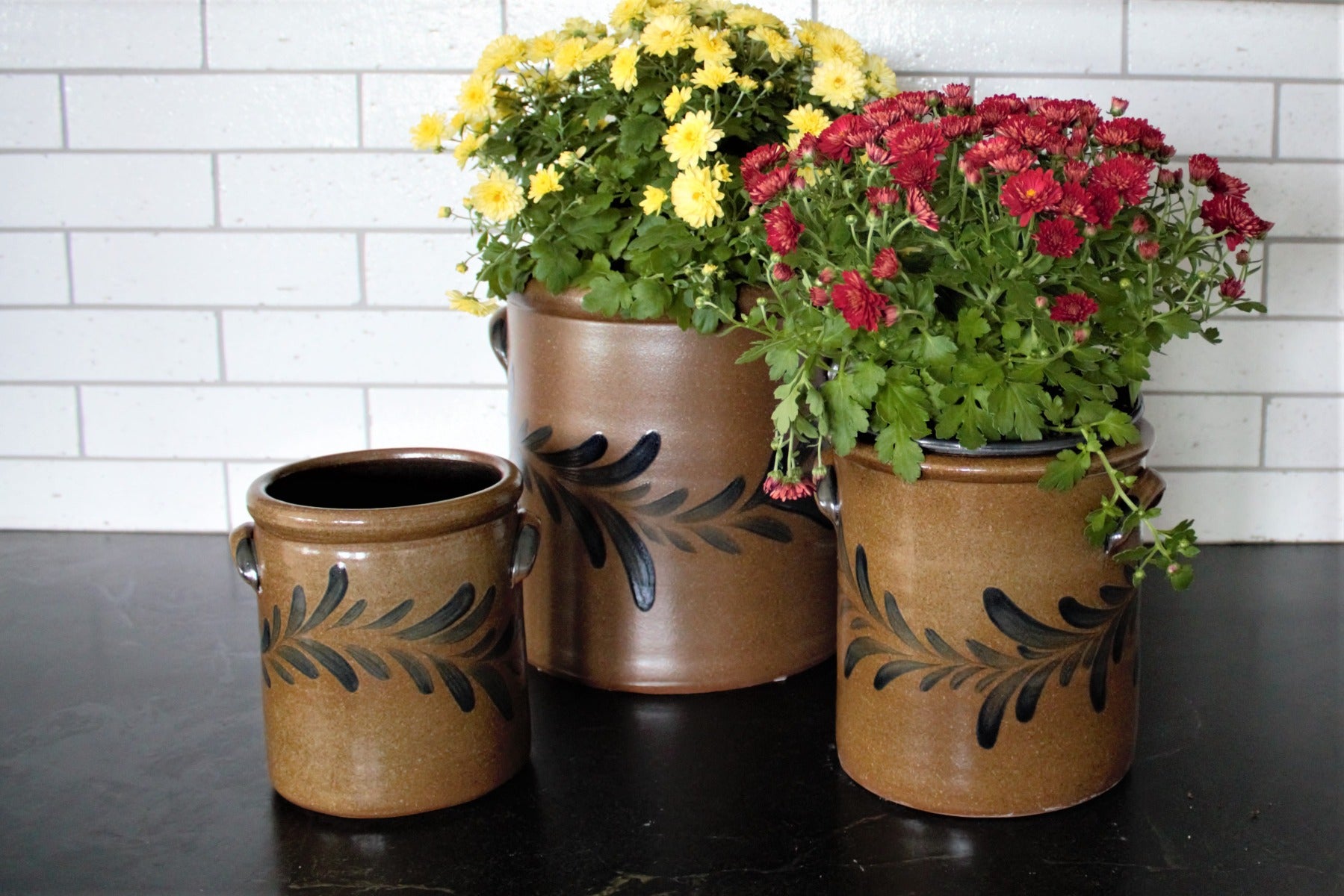 crocks for plant pots 1 1/2 Pint Crock- Provincial
