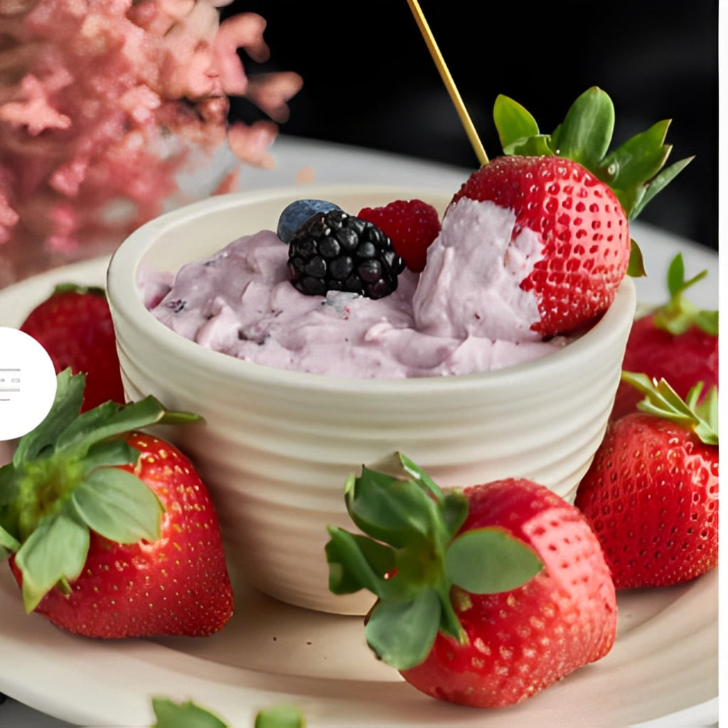 Ridges Dessert/Dip Bowl- Drift White