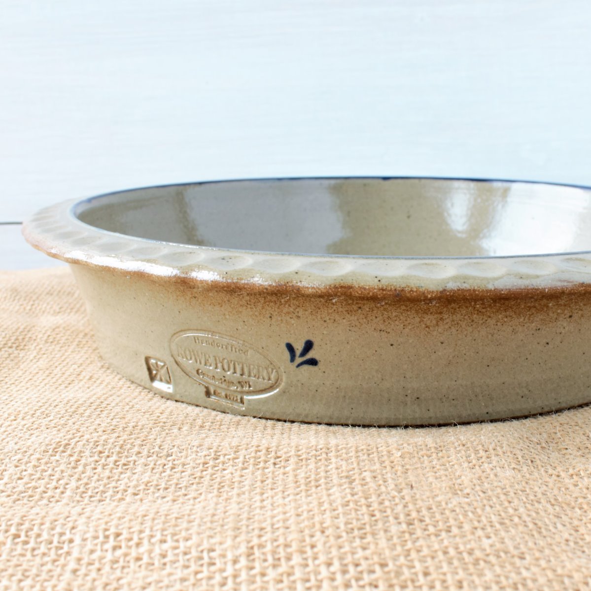 Deep Dish Pie Plate- Farm Floral Second