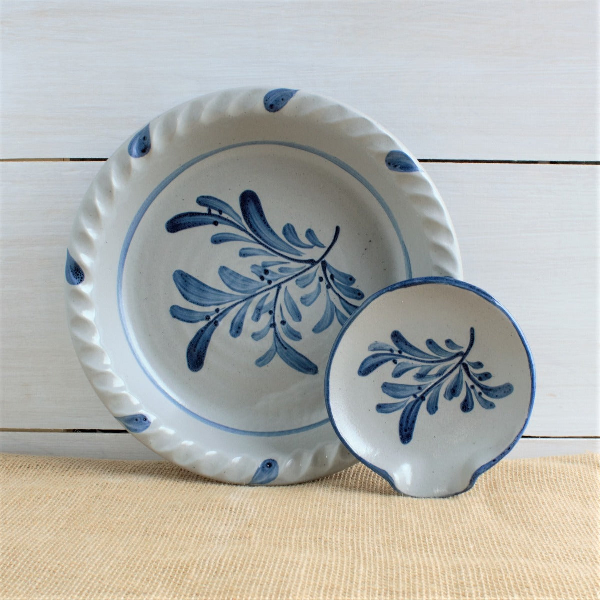 Pie Plate & Spoon Rest Gift Set - Teaberry