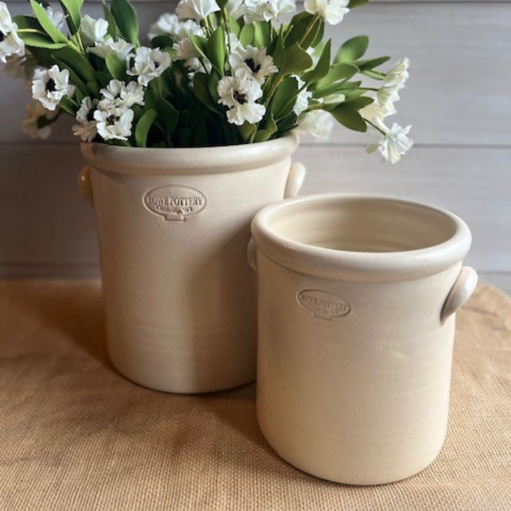 2 Gallon Crock- Drift White