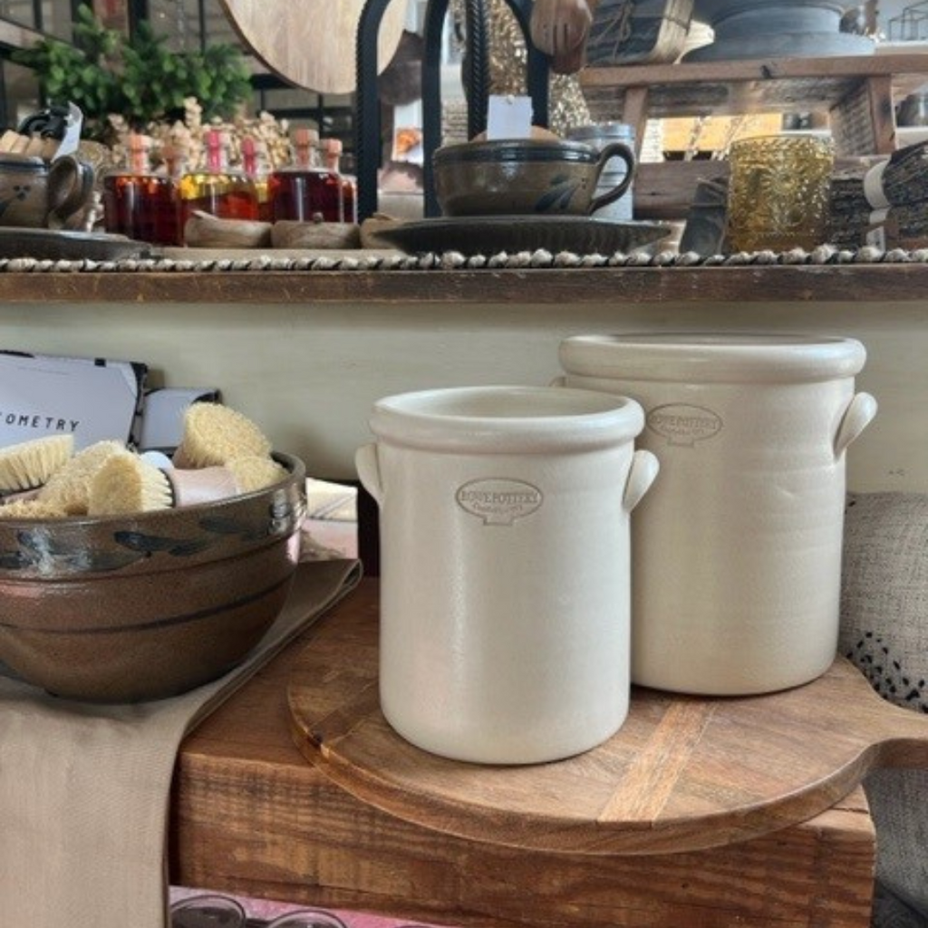 1/2 Gallon Crock - Drift White