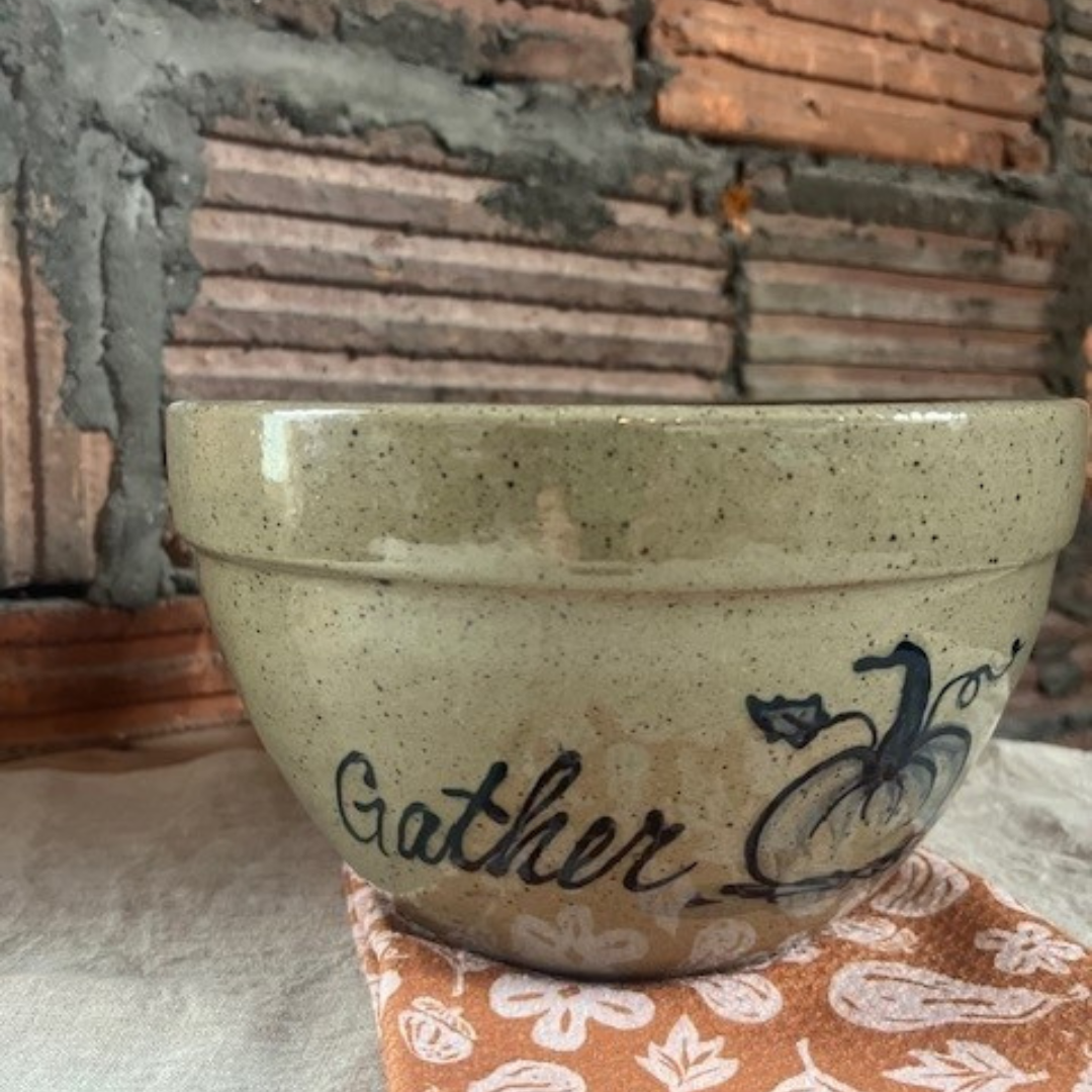 3 Quart Mixing Bowl- Gather Pumpkin