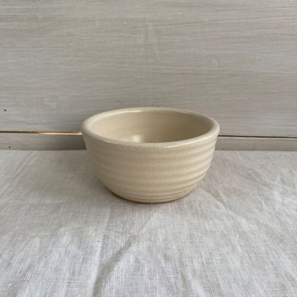 Ridges Dessert/Dip Bowl- Drift White