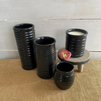 Farmhouse Ridges Cocktail Glass- Black Tie