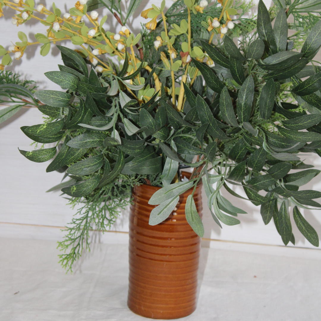 Farmhouse Ridges 7" Vase- Cider