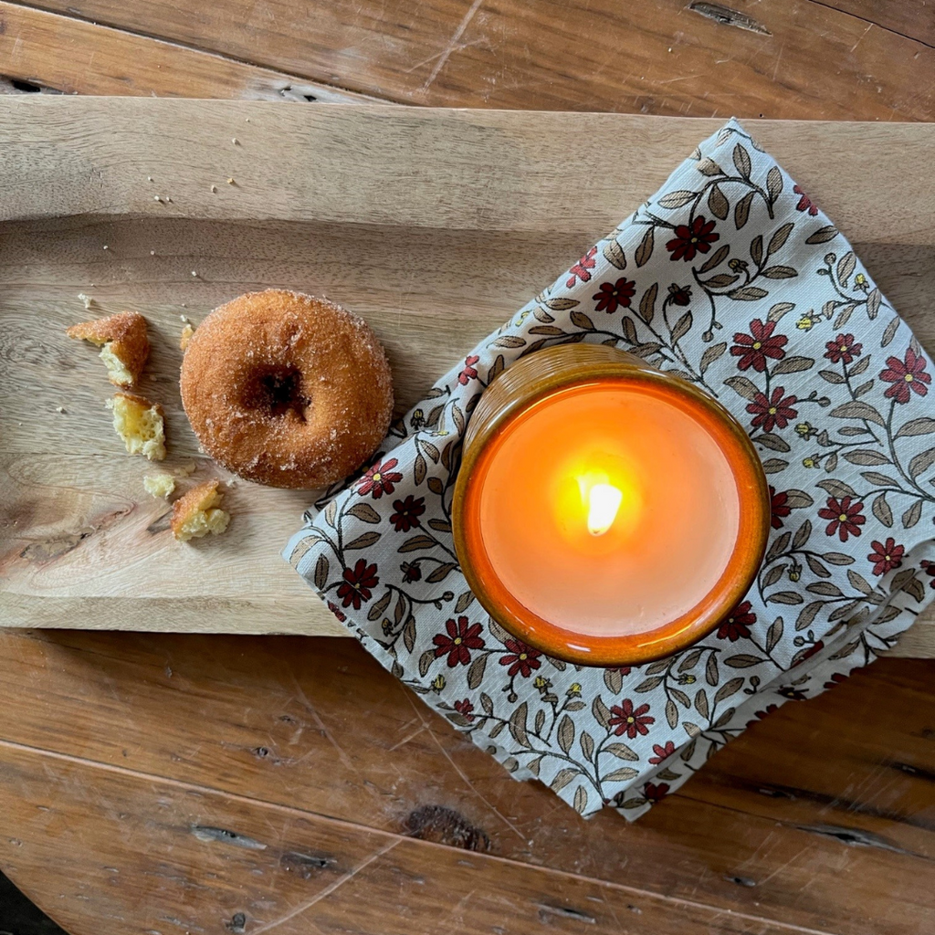 Farmhouse Ridges Candle Crock- Cider