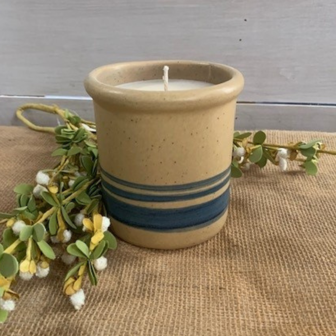 Candle Crock- Yellowware