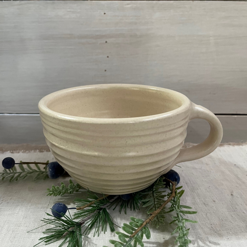 Ridges Porringer- Drift White