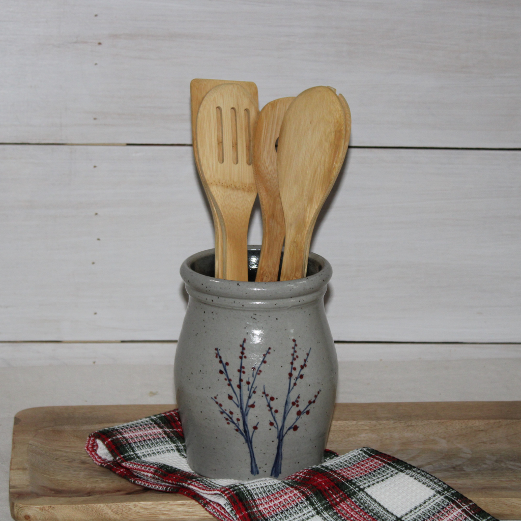 Utensil Jar- Winterberry