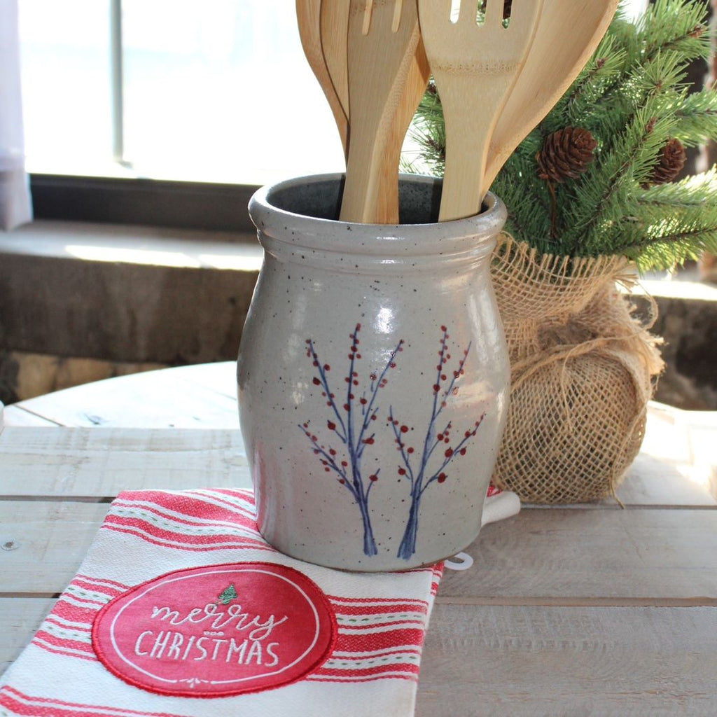 Utensil Jar- Winterberry