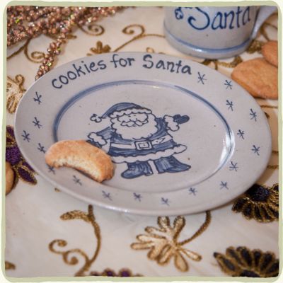 Cookies for Santa Plate